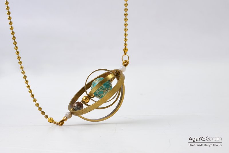 ⊕太阳系地球项链⊕ - 项链 - 其他金属 