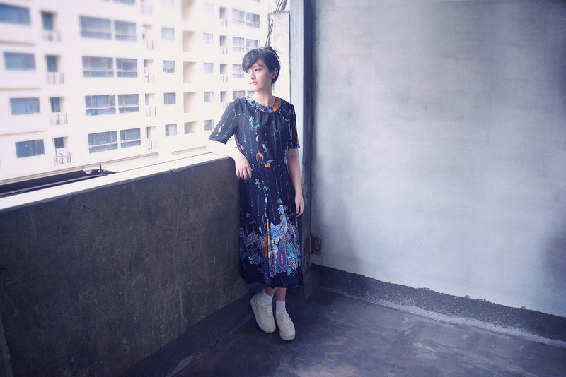 仲夏夜之梦  |  古着洋装 - 洋装/连衣裙 - 其他材质 黑色