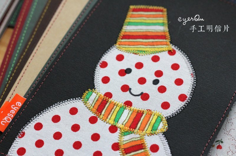 eyesQu手工明信片☃圣诞节冬天限定雪人版 - 卡片/明信片 - 纸 多色