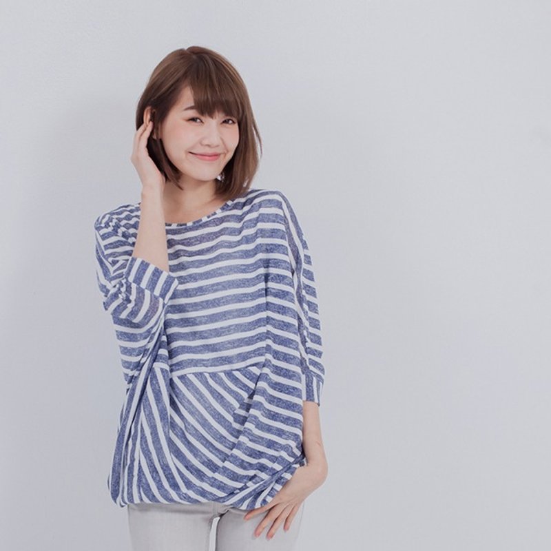 Fay 飞鼠双层上衣/蓝 - 女装上衣 - 其他材质 蓝色