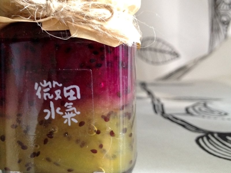 微田水气*手工双层果酱-很多话之爱情系列《奇异果+火龙果口味》 - 果酱/抹酱 - 玻璃 多色