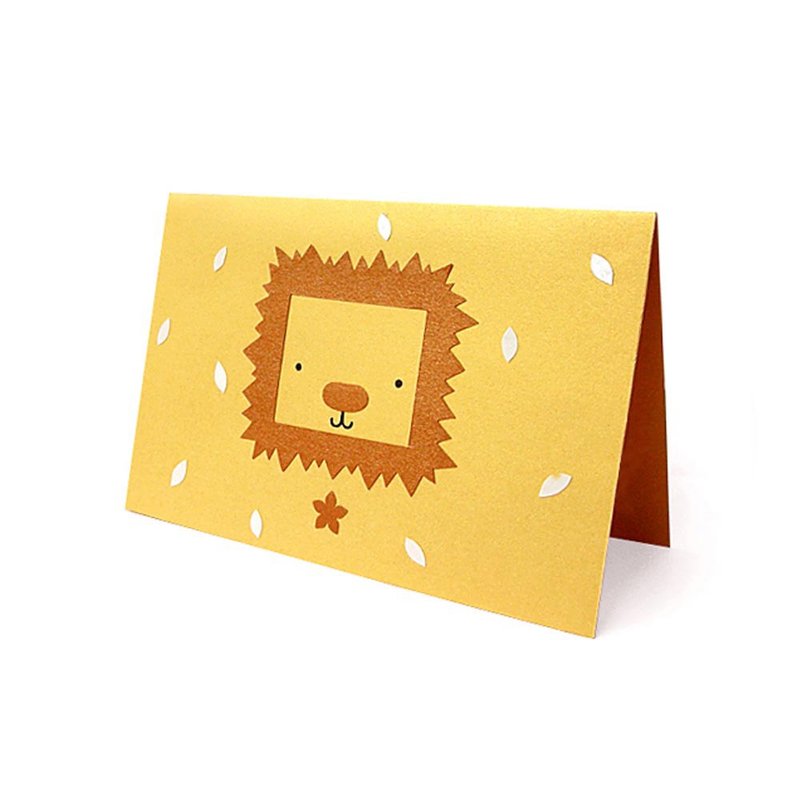 手工卡片 _ 可爱狮子 ... 万用卡、生日卡 - 卡片/明信片 - 纸 黄色