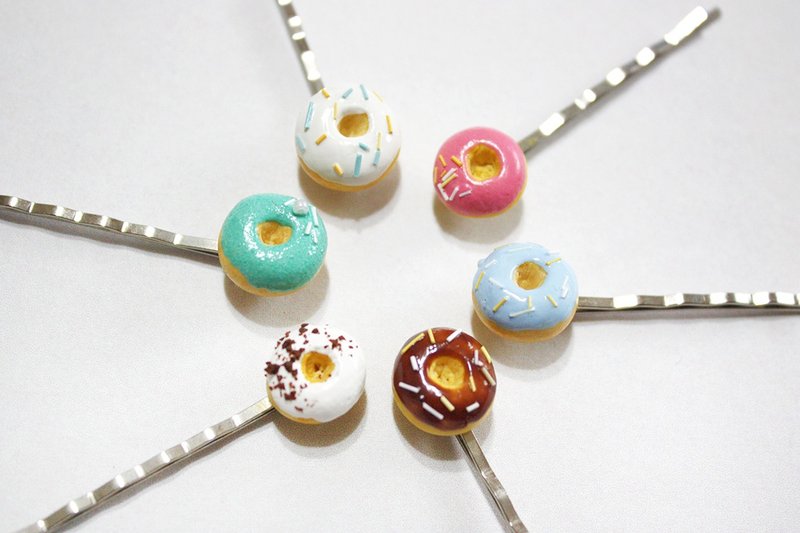 甜甜圈发夹(补货中） - 发饰 - 其他材质 绿色