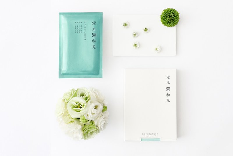 源本初见 / 焕肤修复 - EGF全效修护焕肤面膜 5片/盒 4件65折 - 精华液/安瓶 - 其他材质 白色
