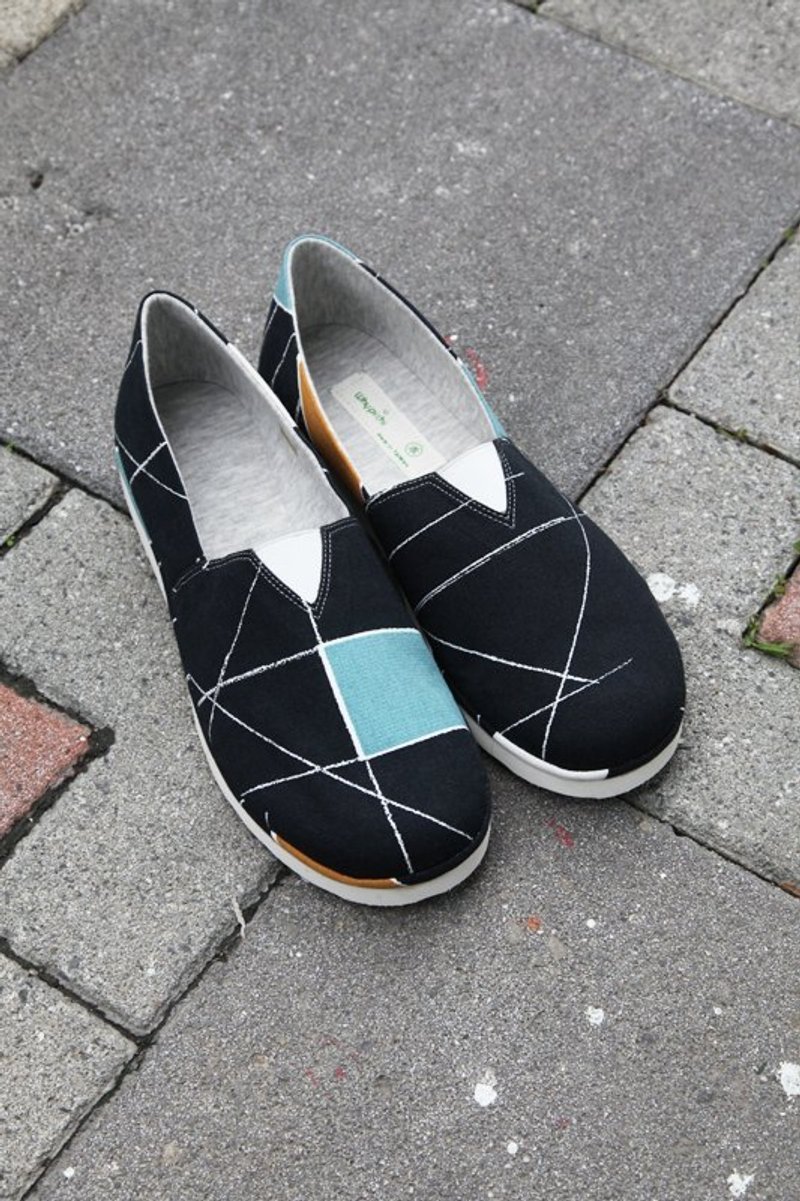 【Whypichi坏脾气手工鞋】X与Y 大人鞋  /【Whypichiー手作り靴】大人用 - 男款休闲鞋 - 其他材质 黑色