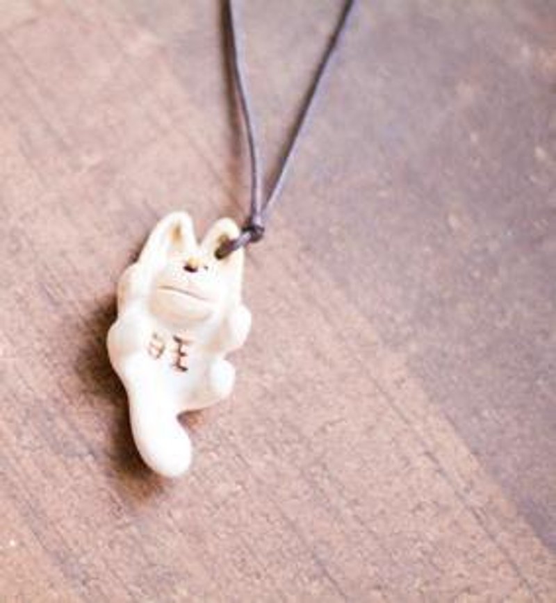 旺旺狗狗项錬 - 项链 - 其他材质 白色