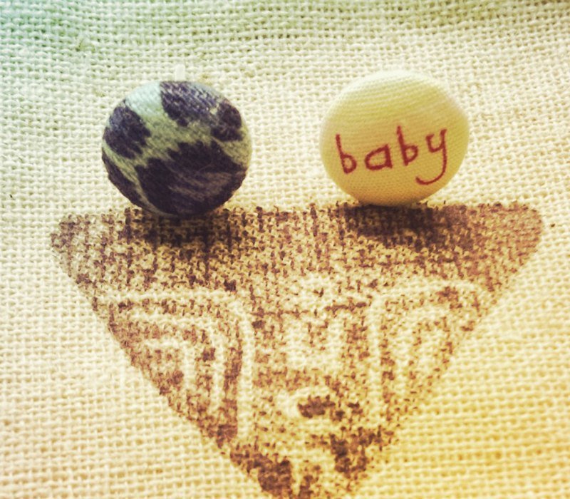 【 Baby 】布耳环 耳环 礼物 - 耳环/耳夹 - 其他材质 多色