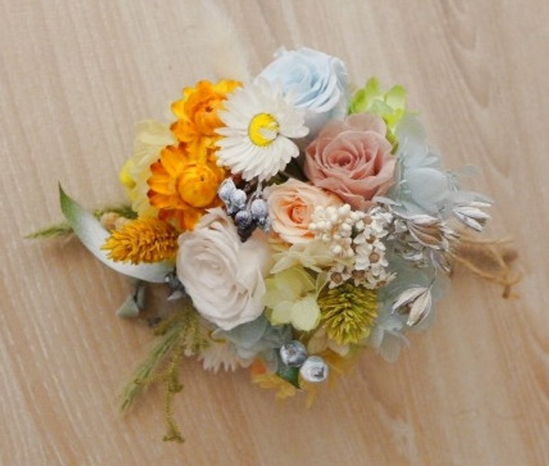 原野不凋花混干燥捧花(婚摄尺寸) - 植栽/盆栽 - 植物．花 