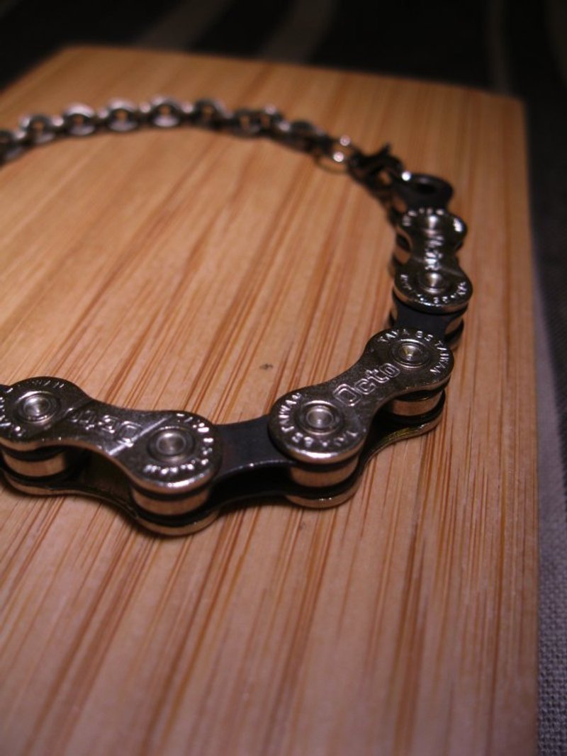 脚踏车的链条好帅气●银、黑色手炼●编号0209 - 手链/手环 - 其他金属 黑色