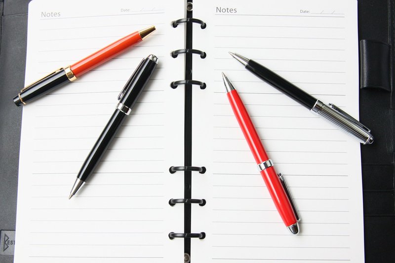 瑞文堂皮夹随扈笔/ 原子笔 | 眼底风景 - 圆珠笔/中性笔 - 其他金属 黑色