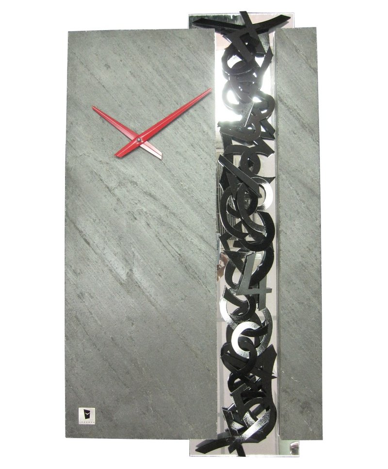 Dubai Legenda wall clock 石钟面, 黑色数字挂钟(迪拜) - 时钟/闹钟 - 其他金属 黑色