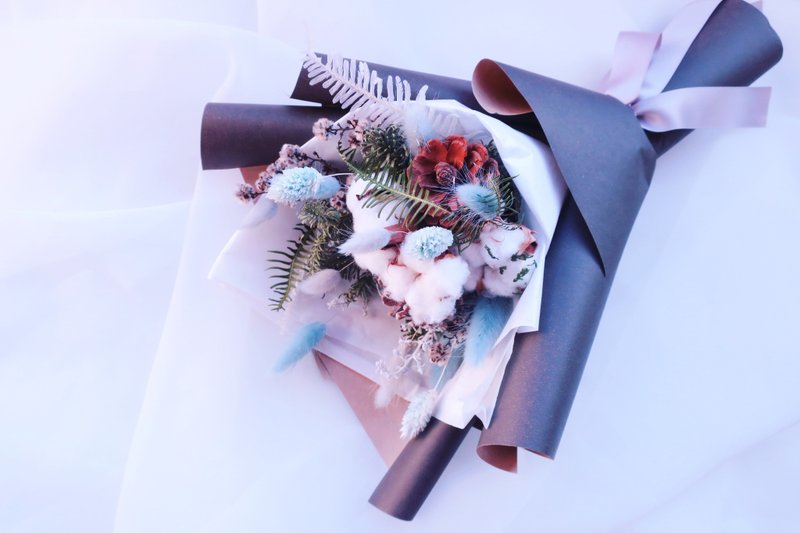 ▫One 花筒▫ 韩系干燥花束/ 探索大地之心 - 摆饰 - 植物．花 白色