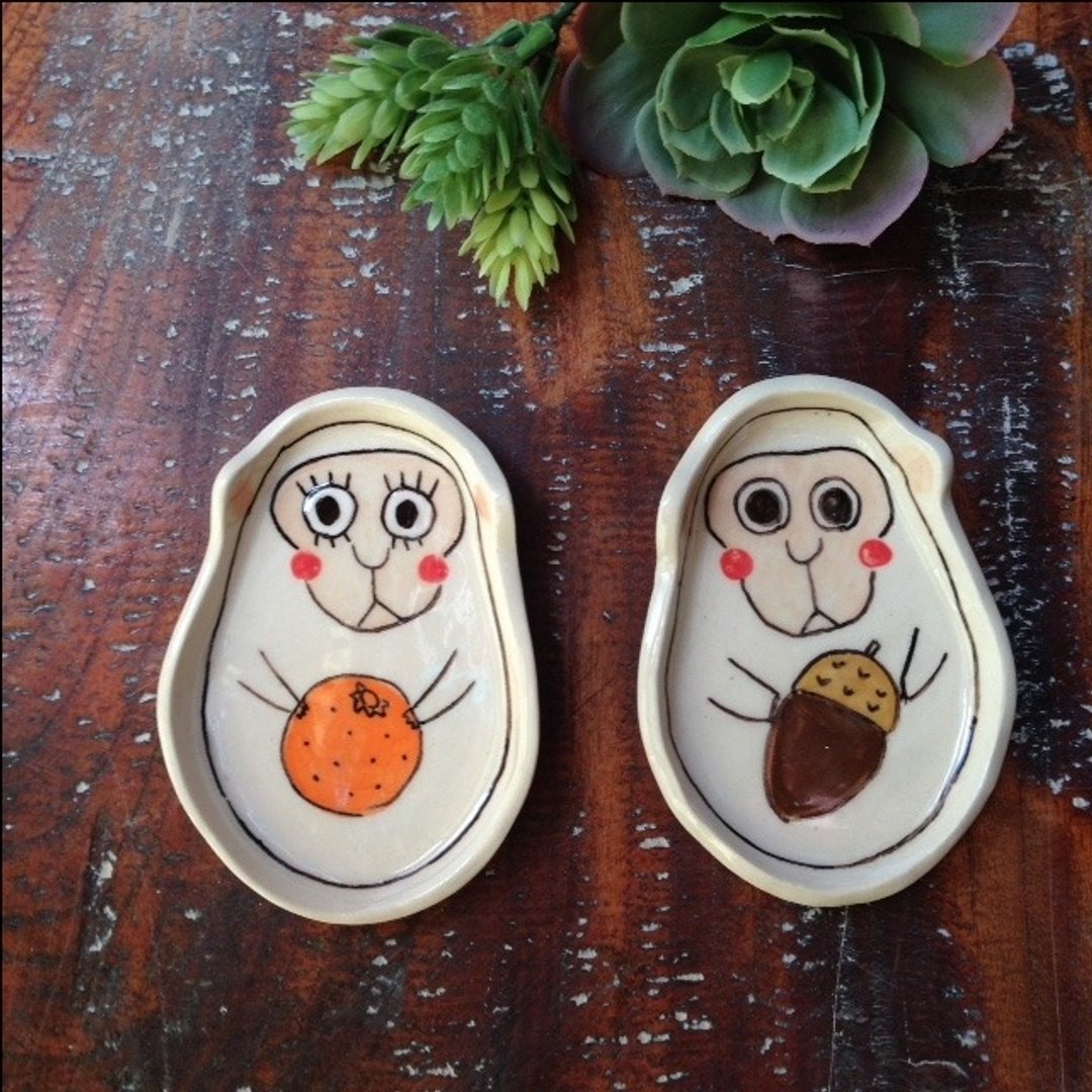 Curious dish (mini) 2 pieces set - 浅碟/小碟子 - 其他材质 多色