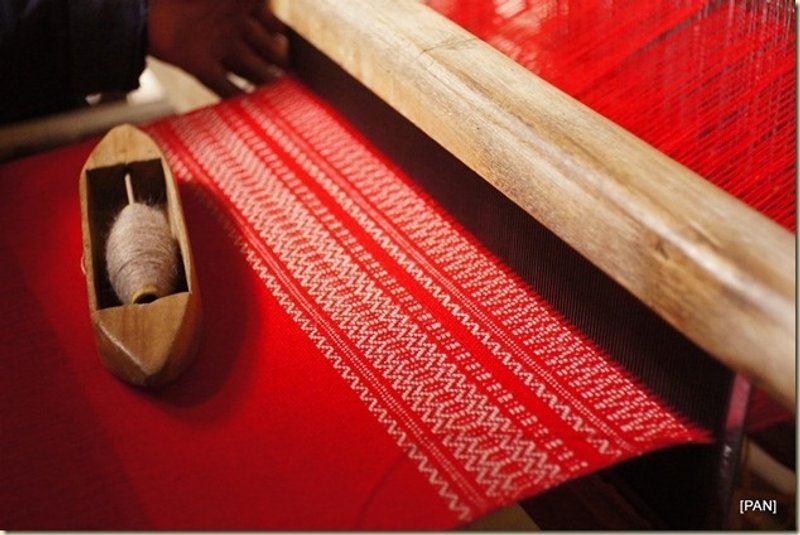 Vista [见闻]，南美洲，印地安手工围巾 - 春节特别款 - 丝巾 - 棉．麻 红色