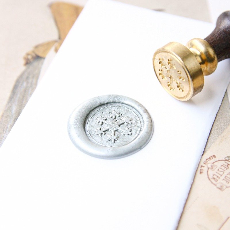 封蜡章组礼盒 | 雪花 - 印章/印台 - 其他金属 银色
