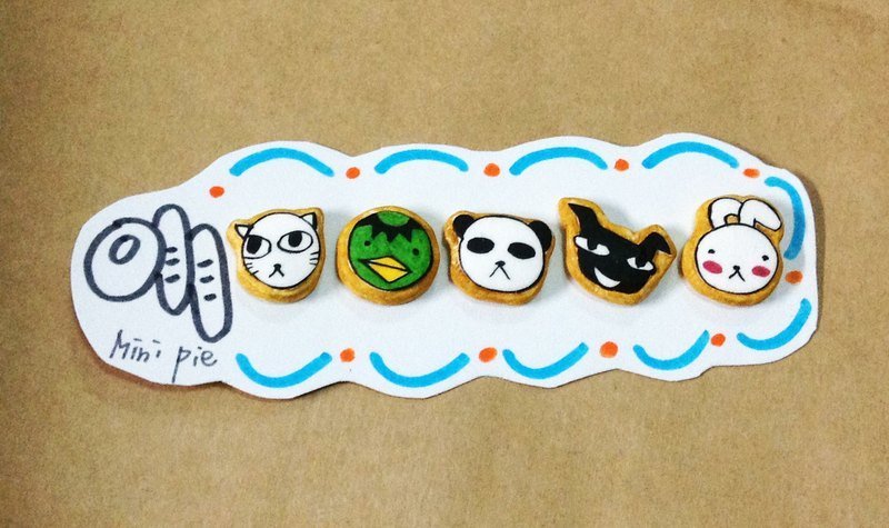 阿基朗系列饼干耳环(可改耳夹式) ((满500随机送神秘小礼物)) - 耳环/耳夹 - 其他材质 多色