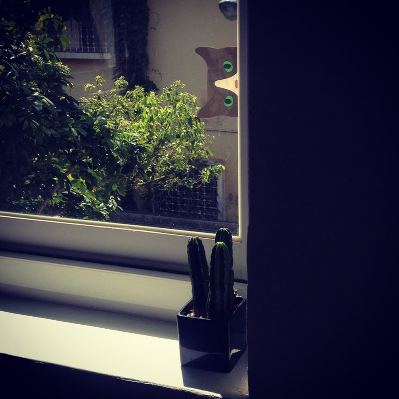 猫出没注意! *蒙面侠输肉(奔驰猫)(亮面) - 贴纸 - 其他材质 黑色