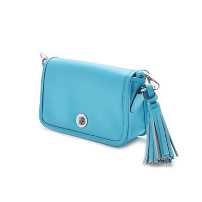 i Brand 真皮包包:好女孩的时尚包 -手拿肩背两用贝蒂包/汽水 - 侧背包/斜挎包 - 真皮 蓝色