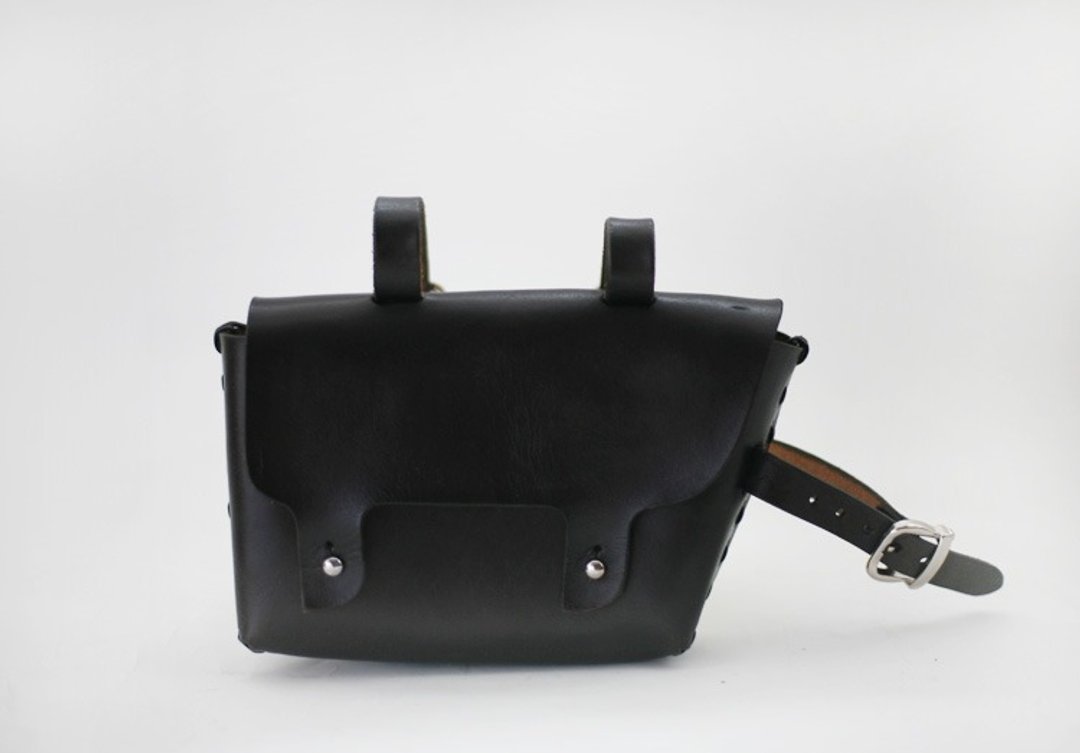 joydivision vintage复古 纯牛皮车梁工具包自行车马鞍包 纯手工 与BROOKS包同皮料 - 自行车/周边 - 真皮 黑色