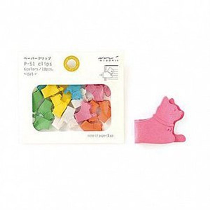 MIDORI P-51动物便利夹 - 小猫咪 - 其他 - 纸 