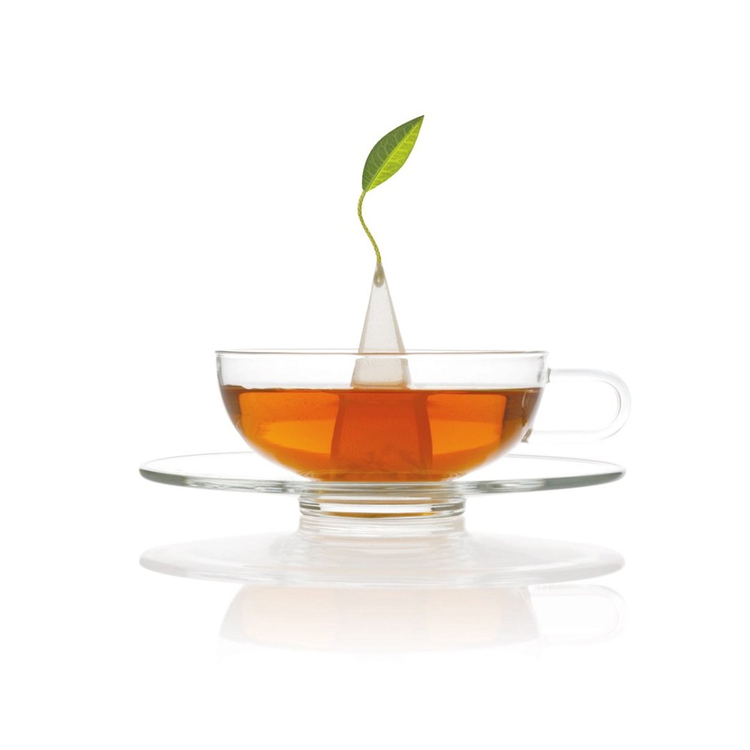 Tea Forte Sontu 精致玻璃茶杯 印花茶碟 SONTU TEA CUP SAUC - 茶具/茶杯 - 玻璃 灰色