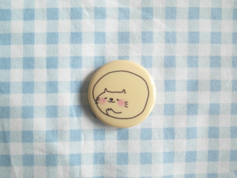 咻咻熊/月亮脸/小胸章 - 胸针 - 塑料 黄色