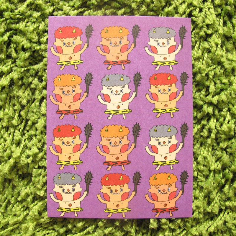 花大鼻明信片-让我为你挡下所有不好的 - 卡片/明信片 - 纸 紫色