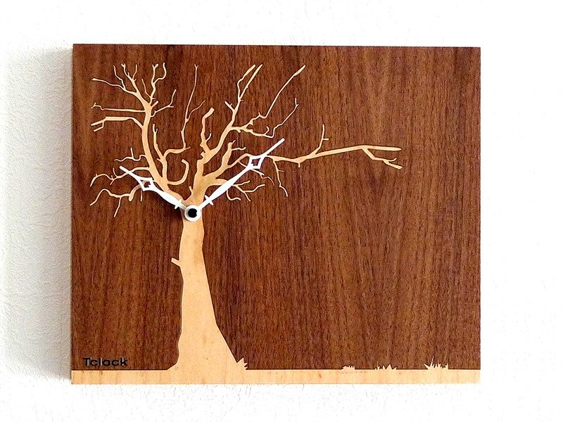 菩提本无树 Tree  冷霜子秋风扫落叶~ - 时钟/闹钟 - 木头 