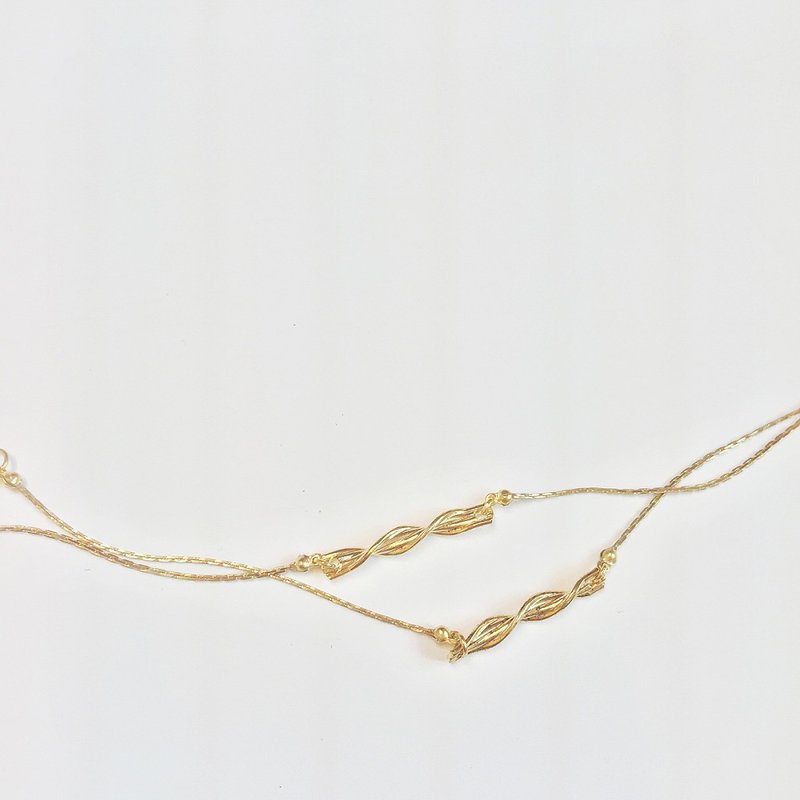 Marygo［扭转糖果纸］金色手链 - 手链/手环 - 其他金属 