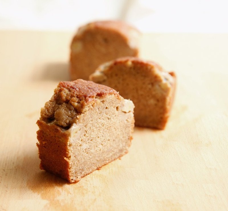 香蕉磅蛋糕 - 咸派/甜派 - 新鲜食材 咖啡色