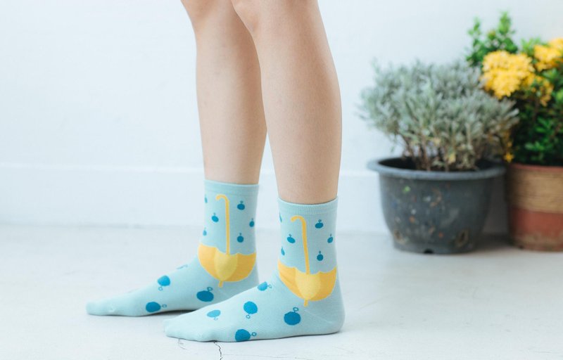 ◤掉进兔子洞 ◤童话系列_ NAKID SOCKS_袜子_短袜/交换礼物 - 袜子 - 其他材质 绿色
