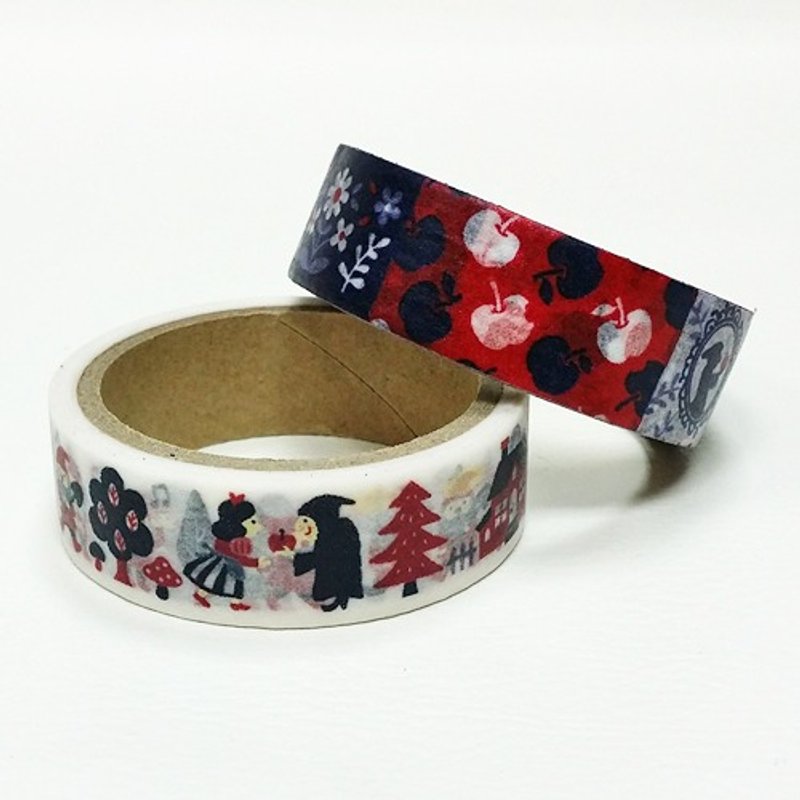 日本 amifa 和纸胶带 2入组【白雪公主 (34219)】 - 纸胶带 - 纸 多色