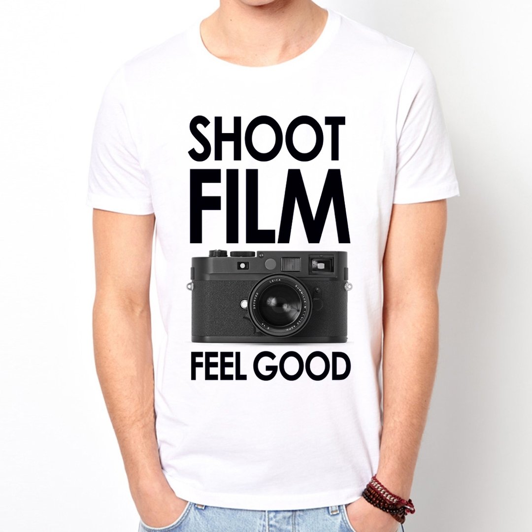SHOOT FILM GOOD短袖T恤-白色 摄影 拍照 LOMO 设计 自创 品牌 时髦 圆 三角形 - 男装上衣/T 恤 - 其他材质 白色