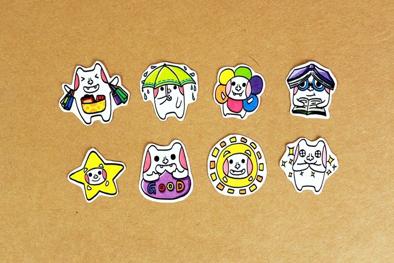 傻帽生活版*贴纸 - 贴纸 - 纸 