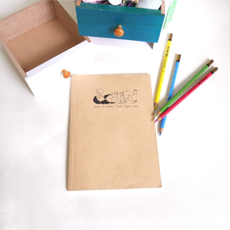 放轻松慢慢来一年份 行事历/万年历 - 笔记本/手帐 - 纸 咖啡色