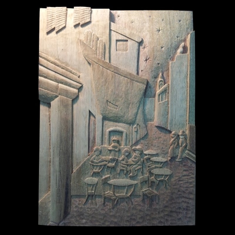 梵高咖啡厅 - 美食 - 木头 橘色