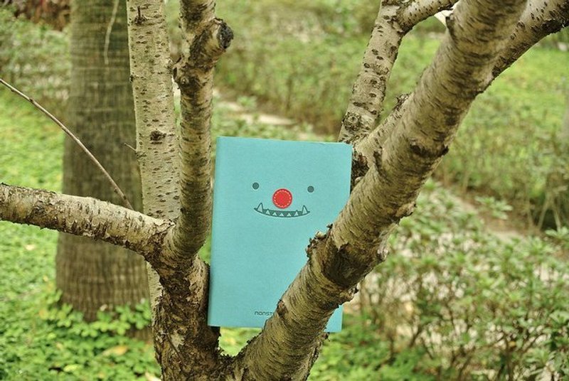 Monster Diary 小怪兽半年志[皮料款]-蓝 - 笔记本/手帐 - 纸 蓝色