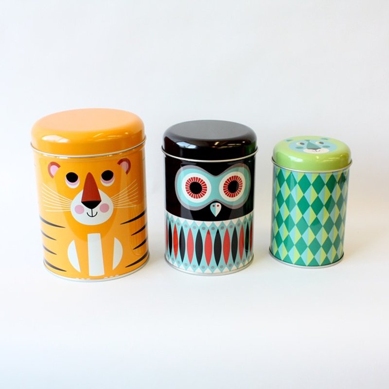 瑞典OMM 可爱动物罐 - 收纳用品 - 其他金属 