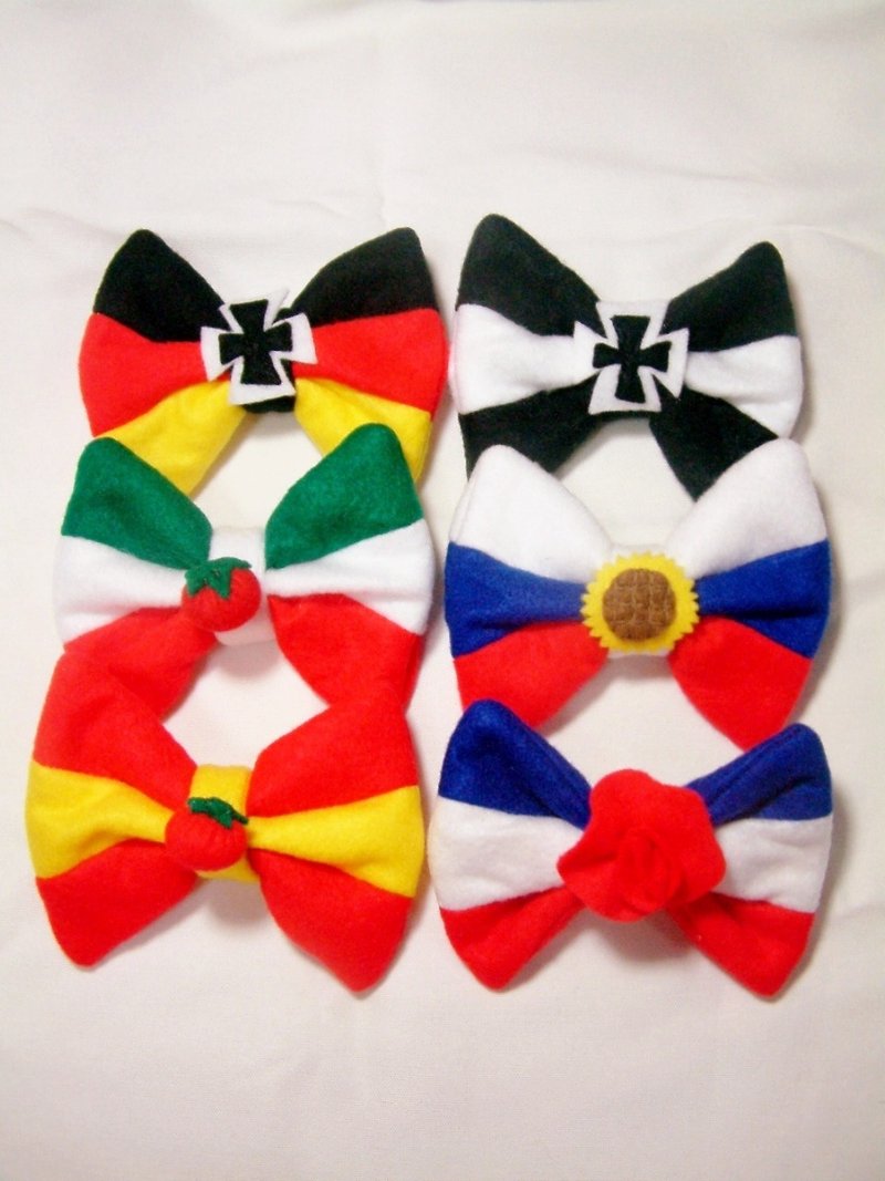 国旗蝴蝶结别针 - 徽章/别针 - 其他材质 多色