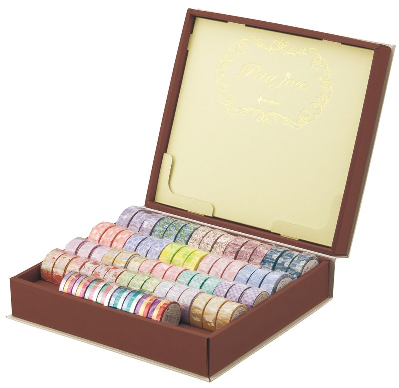 NICHIBAN Petit Joie Ver.2 礼盒组(68入) - 纸胶带 - 其他材质 多色