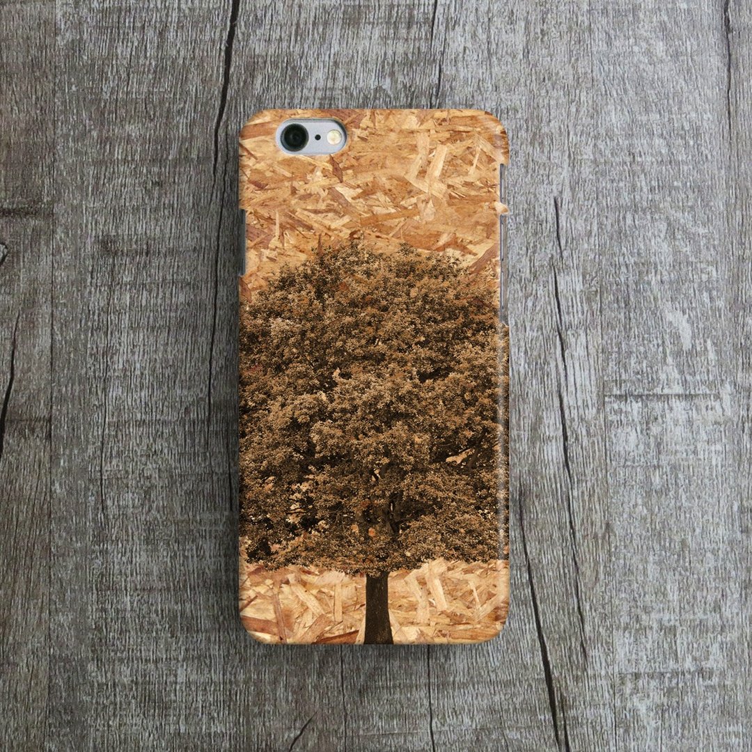 OneLittleForest - 定制手机保护壳-  iPhone 7, iPhone 6 , iPhone SE- 大树 - 手机壳/手机套 - 塑料 咖啡色