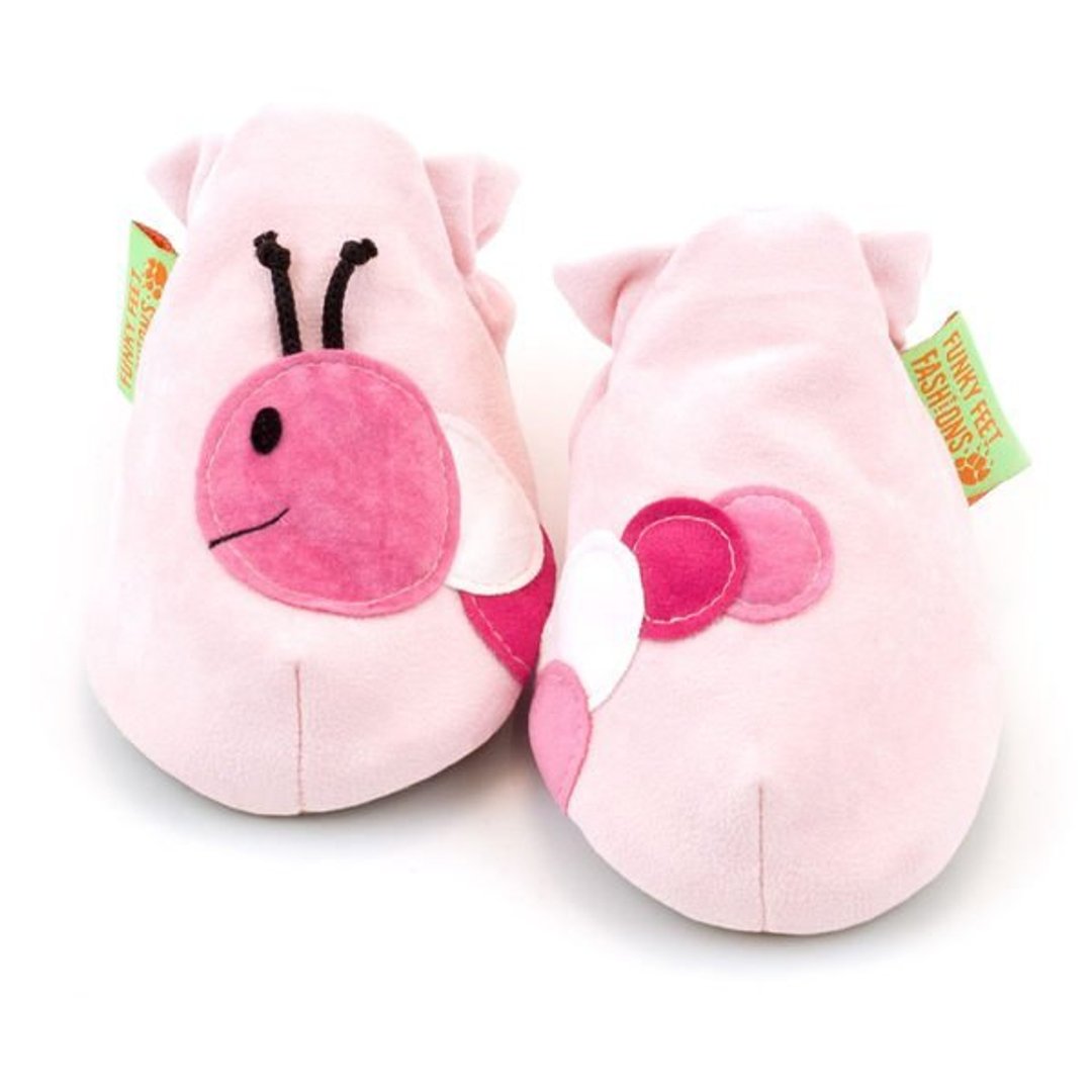 ★定制化★【英国手工鞋FunkyFeet Fashions】粉红毛毛虫学步鞋0-24M(NT$1750)/ 2-7Y(NT$1950) - 童装鞋 - 其他材质 粉红色