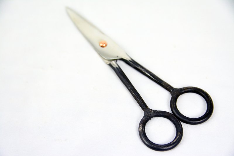 手工制剪刀＿小＿公平贸易 - 餐刀/叉/匙组合 - 其他金属 黑色