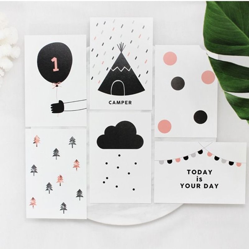 Dessin x Dear Maison-不想长大的小孩明信片组(6入),DMS50332 - 卡片/明信片 - 纸 多色