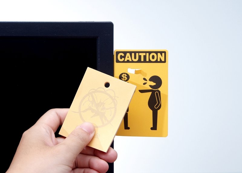 挂心便条纸 - 严禁爆发 - 便条纸/标签贴 - 纸 橘色