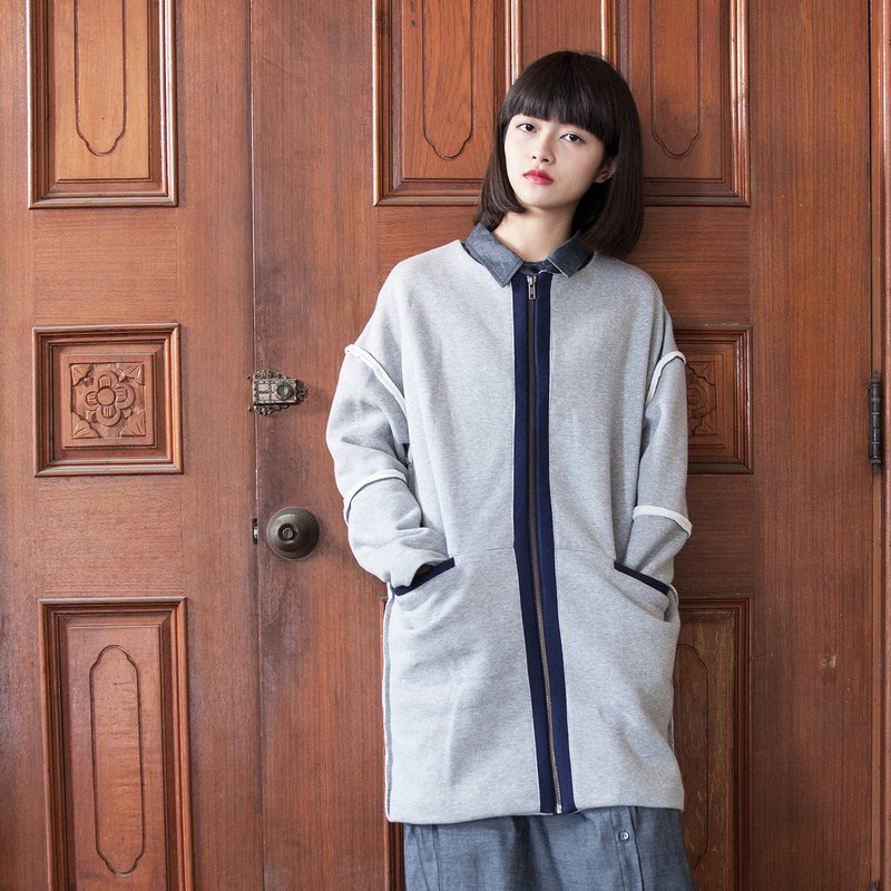 SU:MI said  英伦学院大衣外套_4AF507_灰 - 女装休闲/机能外套 - 棉．麻 灰色