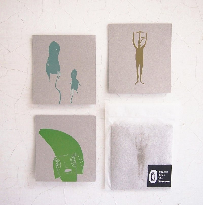 清水模系列 独立开版 锌刻版印明信片 单张 - 卡片/明信片 - 纸 白色