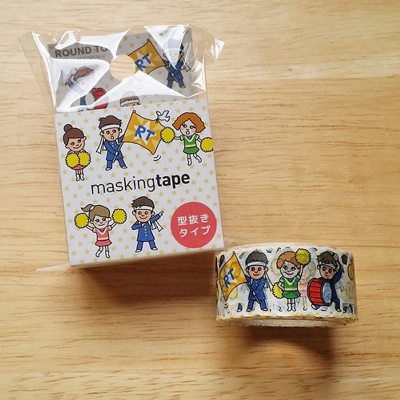 ROUND TOP 花边和纸胶带 第二弹【应援团 (RT-MK-022)】 - 纸胶带 - 纸 白色