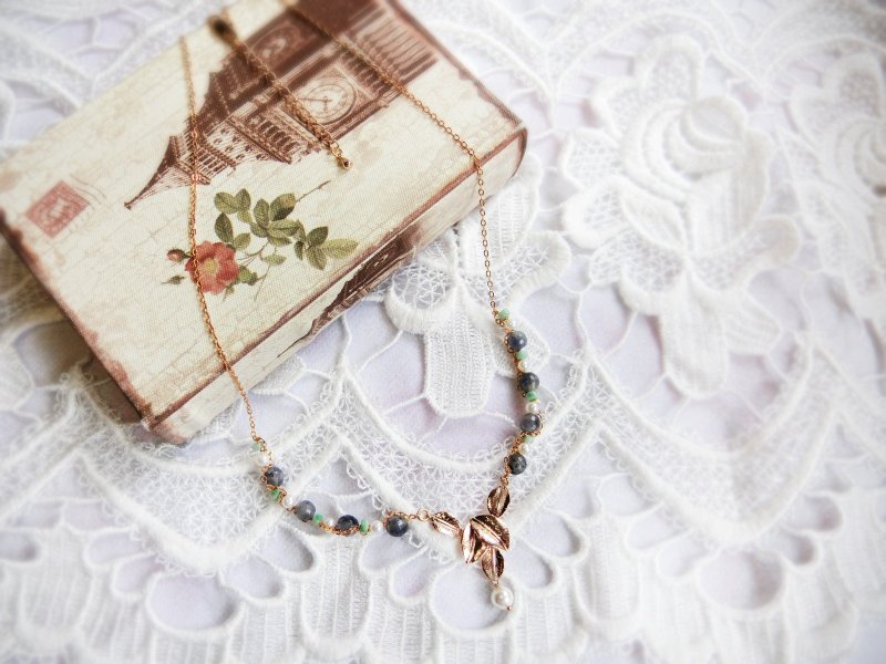 【维纳斯】堇青石藤蔓项链 - 项链 - 宝石 蓝色