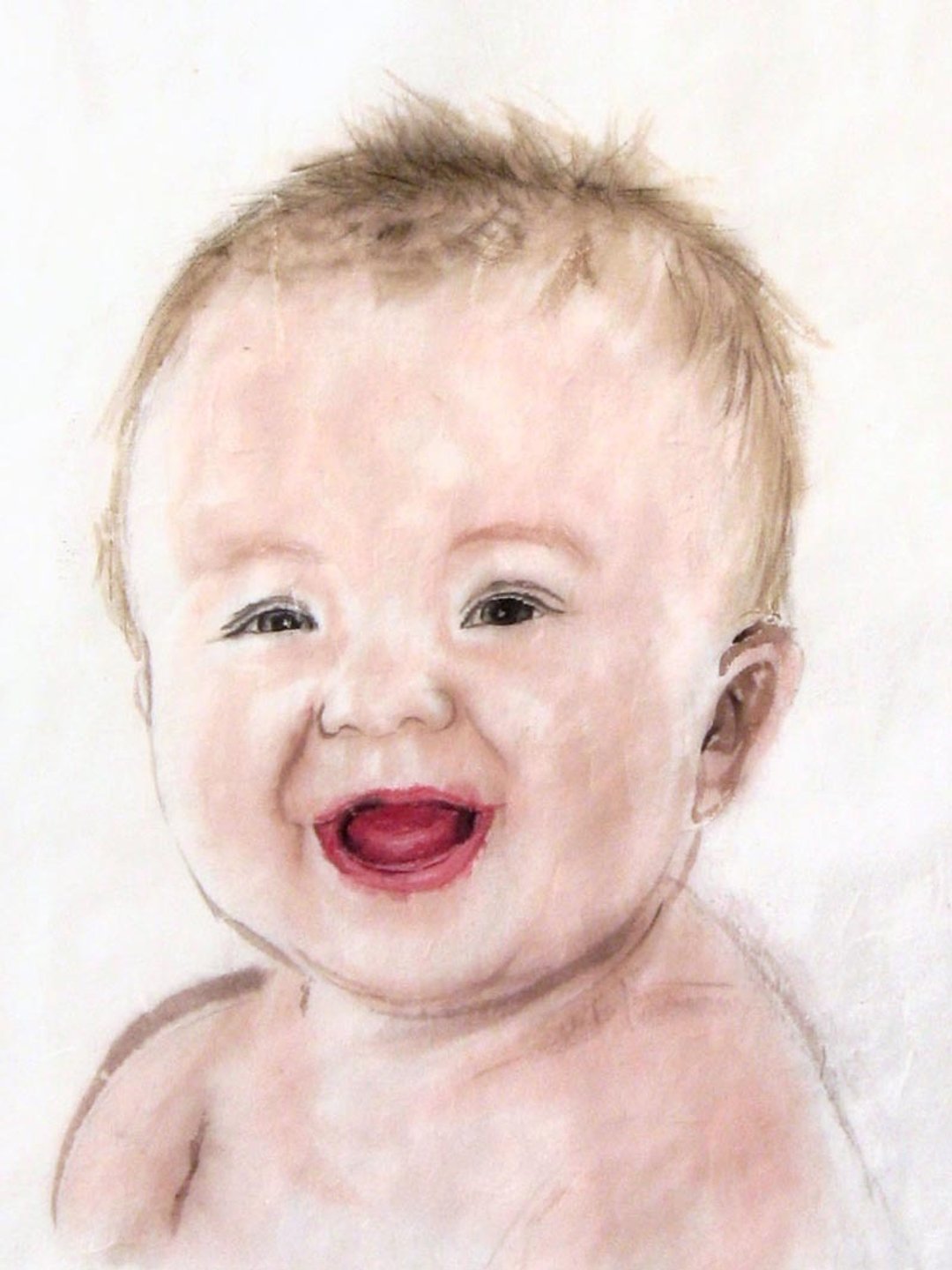 个人画像订製-赤子心之欢乐宝宝 -30x40cm画心 - 订制画像 - 纸 